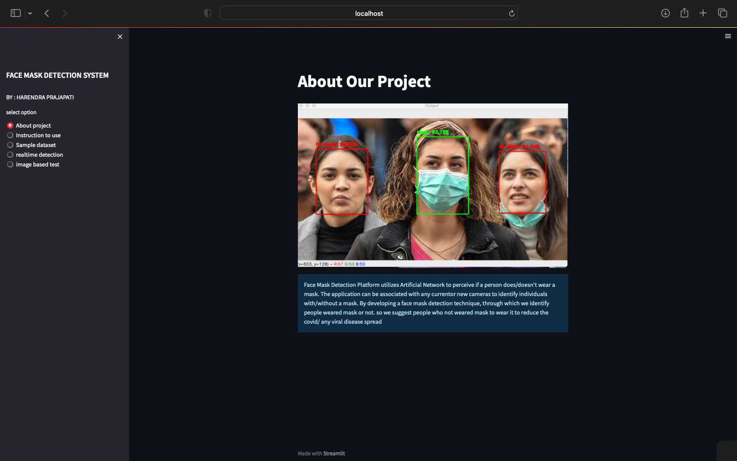 Face Mask Detection Project