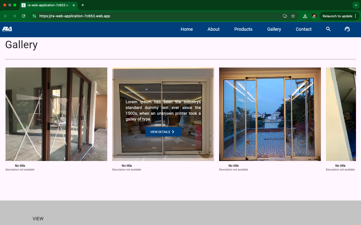 RA Reddy Aluminum - Industrial Web Application